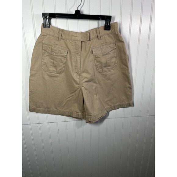 ST JOHN'S BAY Tan  Shorts Women’s Size 8 100% Cotton - Picture 1 of 6